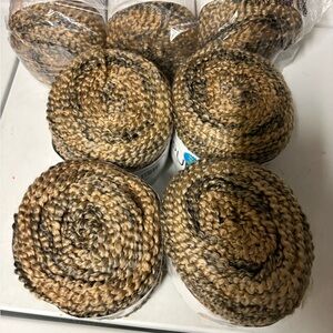 7 skeins  Lion Brand Homespun yarn. Mango Chutney